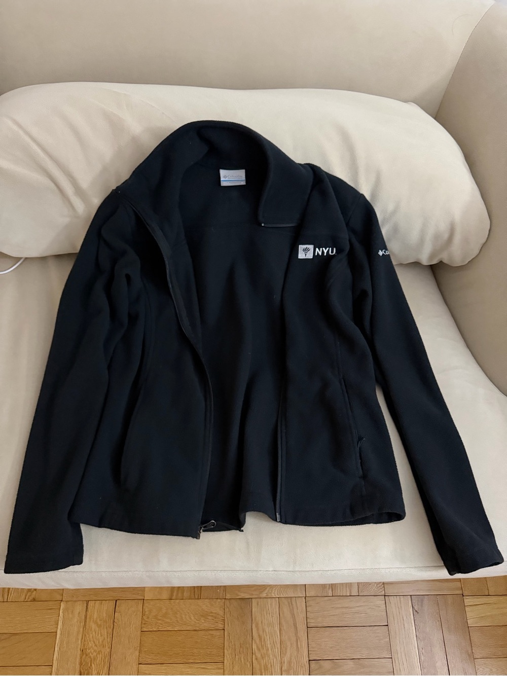 Columbia Black NYU Full-Zip Fleece Jacket